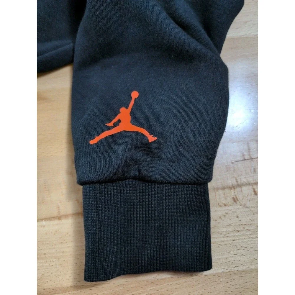 Jordan x Gatorade Black Hoodie Fleece Jumpman Lightning Bolt Logo Size Medium